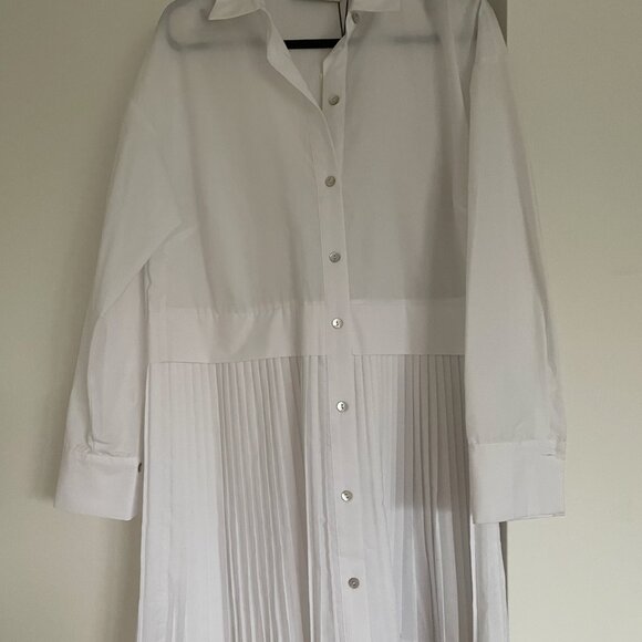 NWT Zara white shirt dress, size US (4-6) - Picture 7 of 8